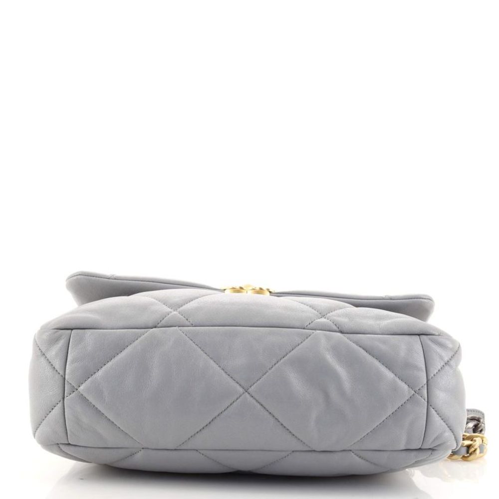 Chanel 19 Flap Bag Quilted Lambskin Large Gray - Picture 5 of 11